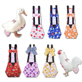6 Pieces Chicken Diapers for Hens, Diapers for Pet Ducks, Pet Duck Supplies, Goose Clothes, Washable Pet Diapers with Bow Tie for Poultry